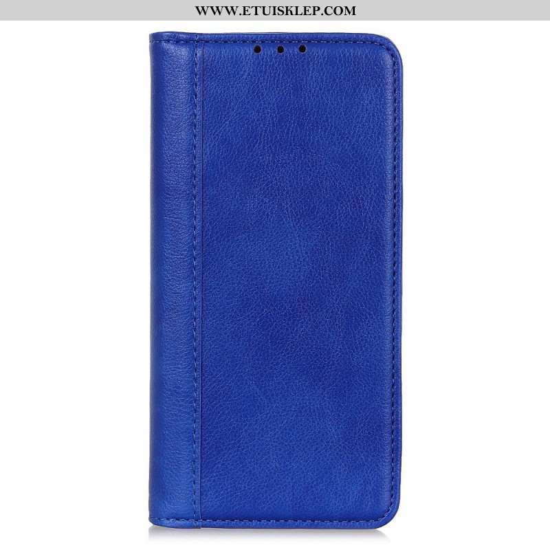 Etui Folio do Samsung Galaxy M53 5G Skóra Dwoinowa Liczi